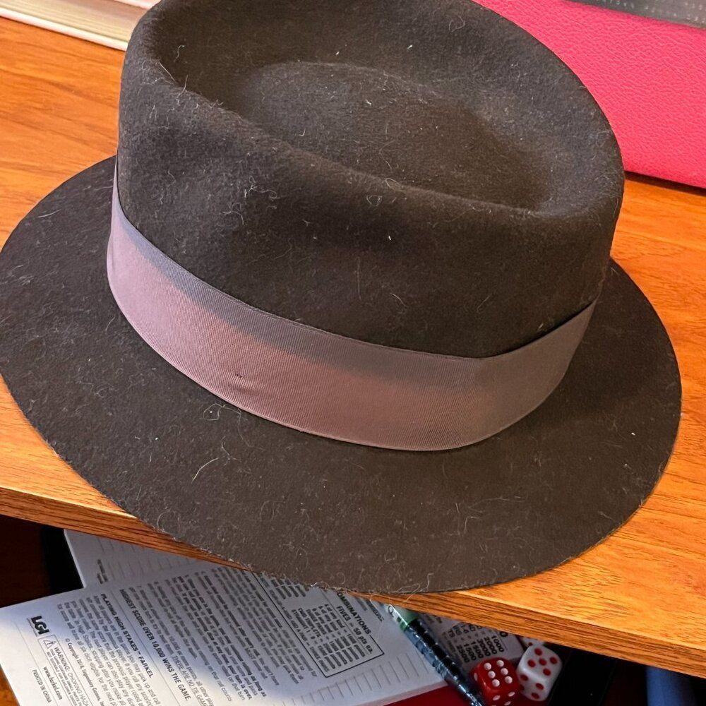 Vintage Brown Fedora Wool Felt Trav'ler Country Gentleman Large